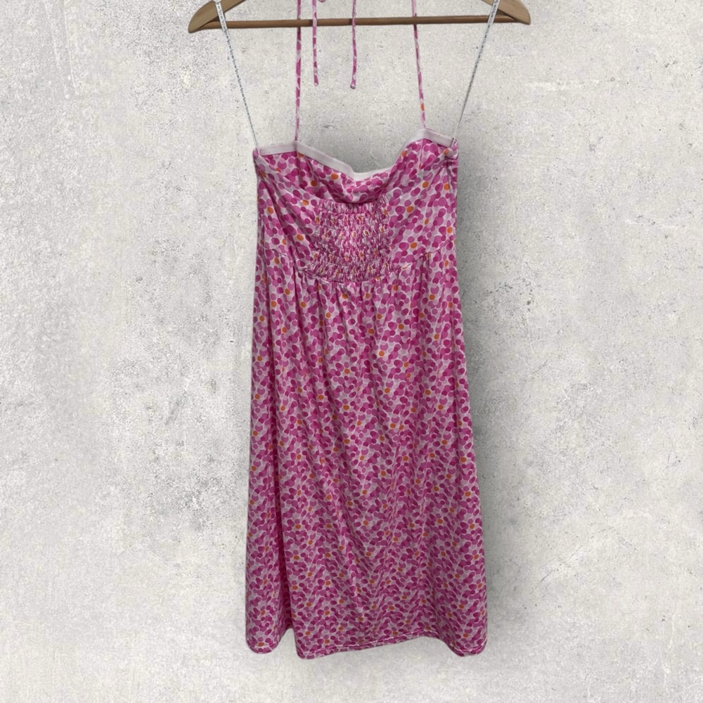 Lilly Pulitzer pink polka dot halter mini dress - Picture 5 of 7